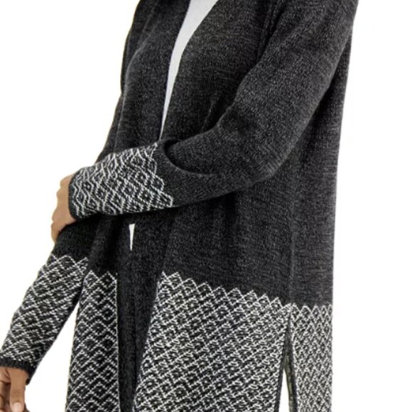 Karen Scott Open-Front Oversized Cardigan Lagenlook Sweater - Picture 14 of 14